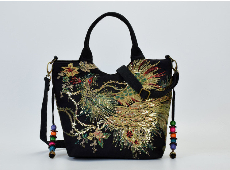 Dolce & Gabbana, Fabric tote bag with Chinese print - Unique