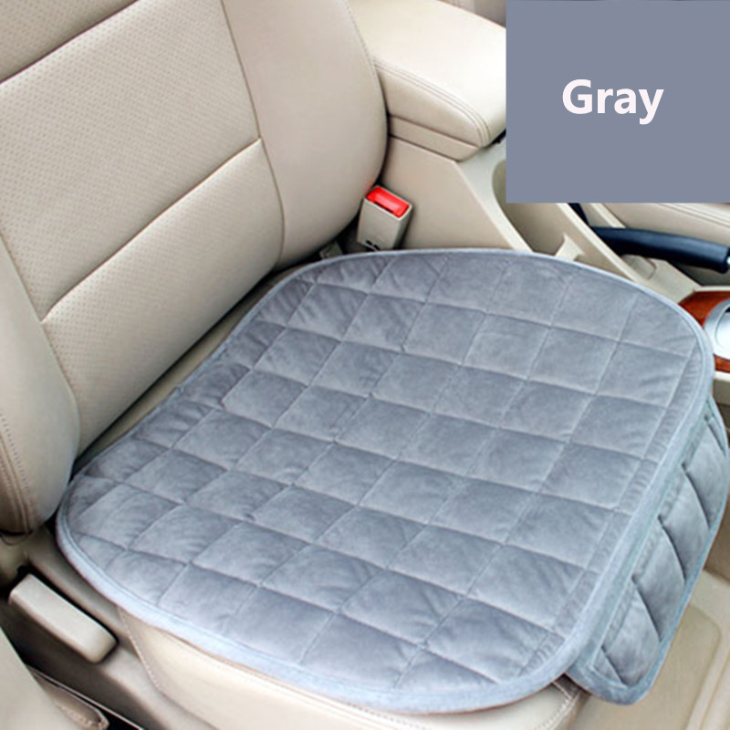 Plush Plaid Thicken Warm Car Seat Cushion Pad Car Seat - Temu