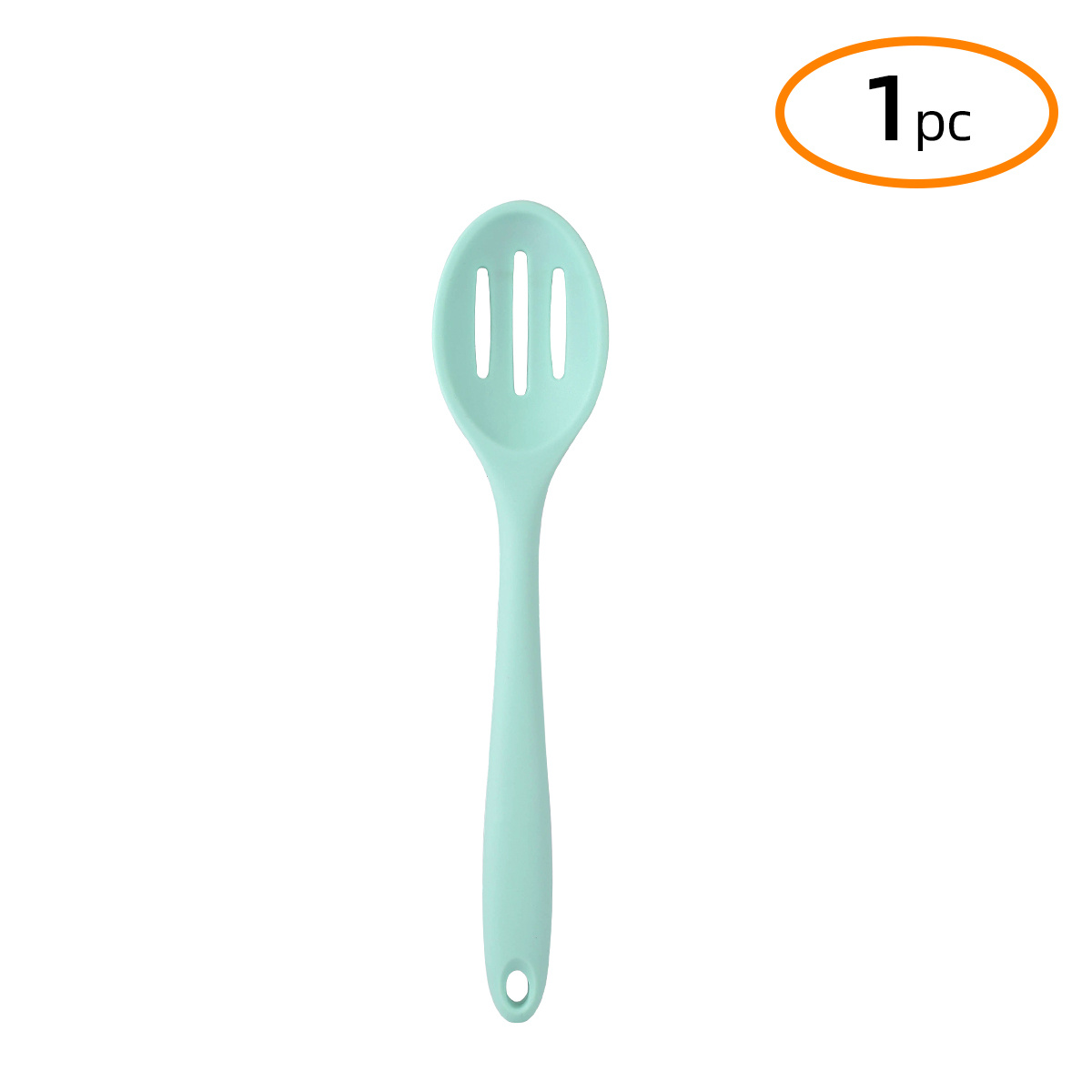 KitchenAid Silicone Slotted Spoon, Aqua Sky