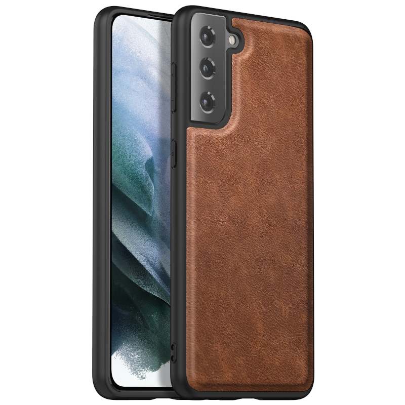 Case for Samsung Galaxy S21 Ultra Case, Samsung S21 Ultra Case 5G,Leather  Quality Design Back Slim Case for Samsung S21 Ultra in 6.8 inch (Brown)