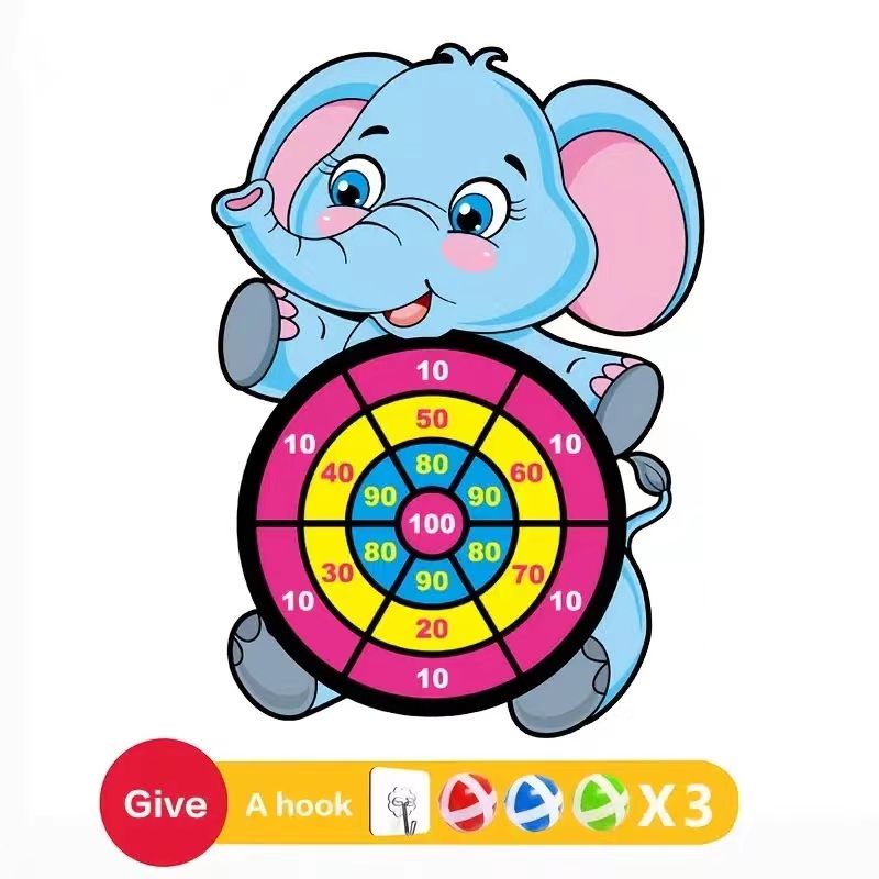 Girls Cartoon Elephant Darts Target Set Parent Child Interactive Toys Boys  Kids Sticky Balls Darts Board Set For Indoor And Outdoor - Toys & Games -  Temu Canada