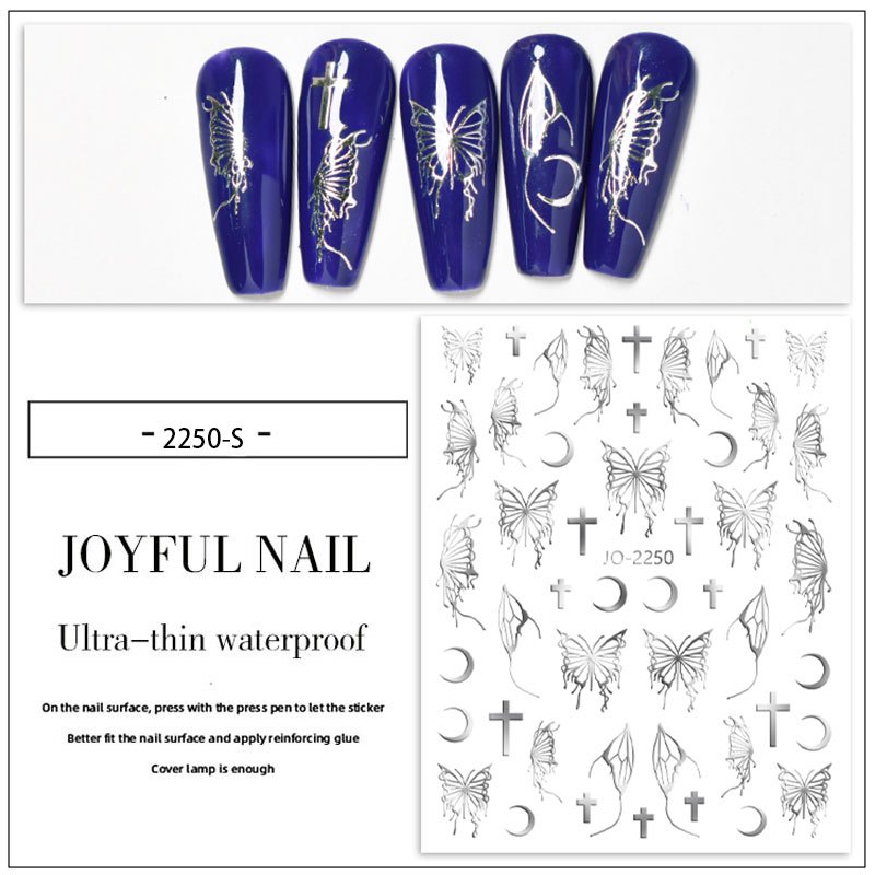 Spring Butterfly Nail Art Stickers Decals 3D Nail Sliders