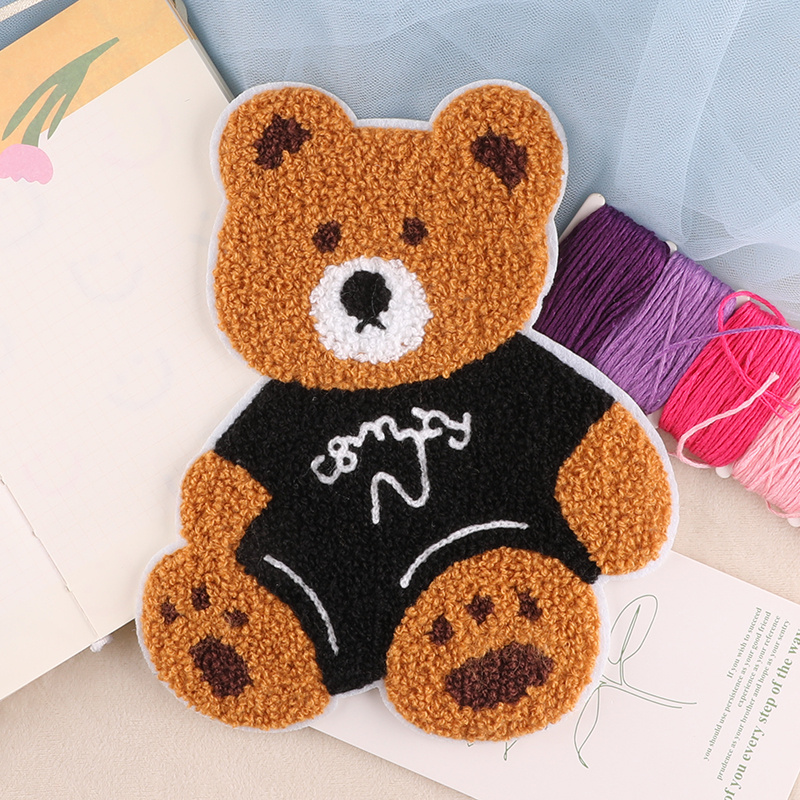 Naughty Bear Cute Patches Embroidered Cute Rare Animal - Temu