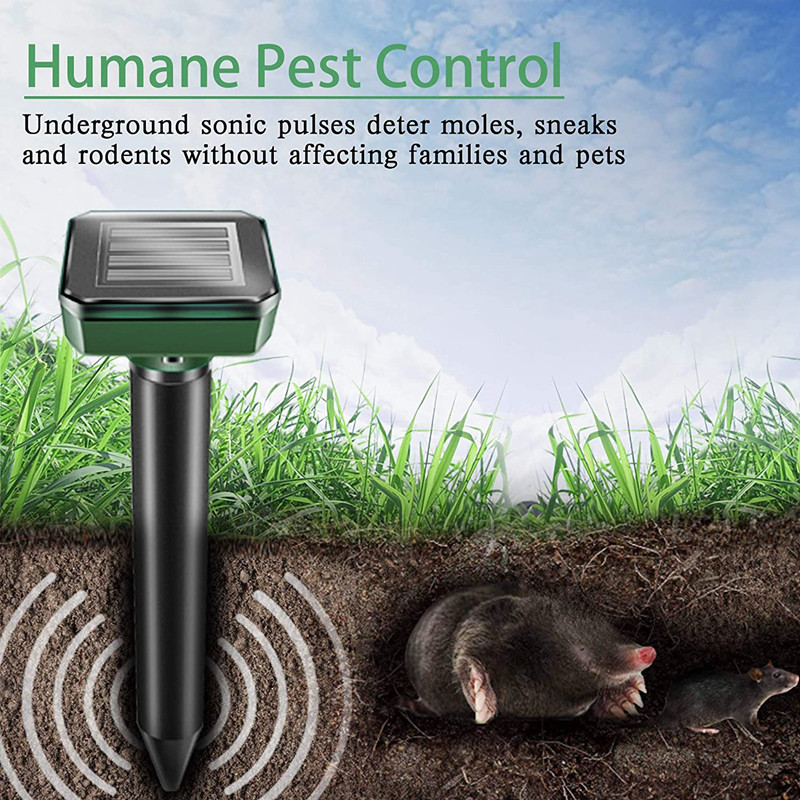 Solar Powered Deterrent Gopher, Pest Repellent