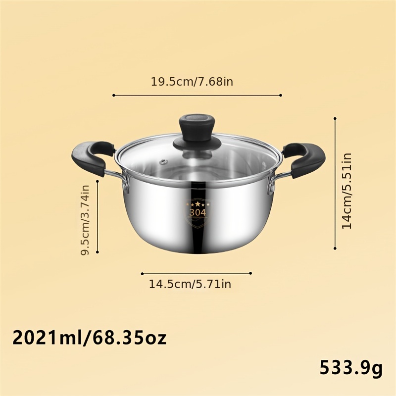 Soup Pot Enamel Thickened Double Ear Soup Pot - Temu