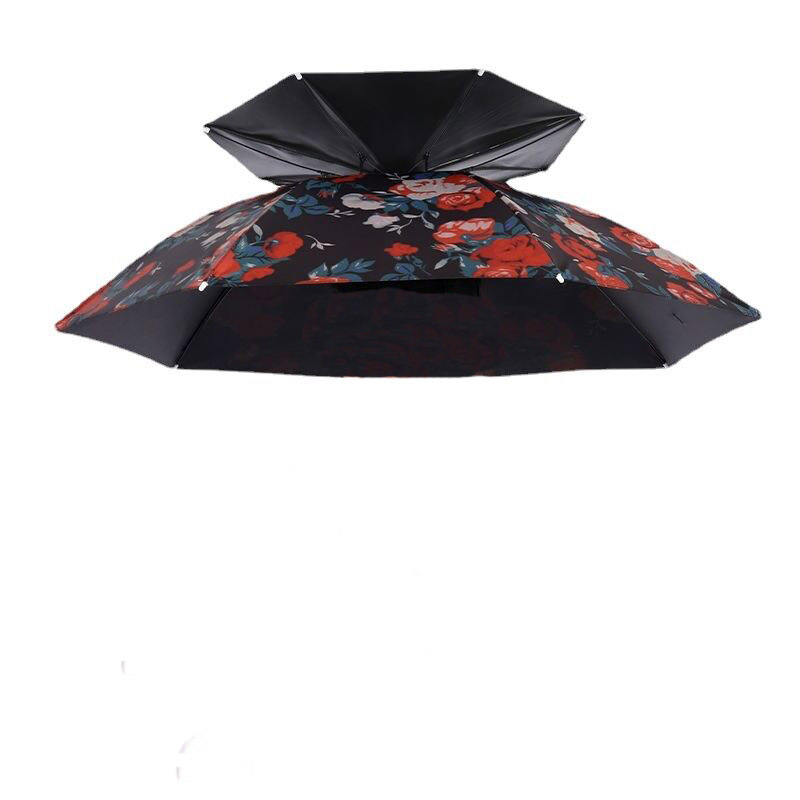 Foldable Fishing Umbrella Hat Anti Rain Sun Protection
