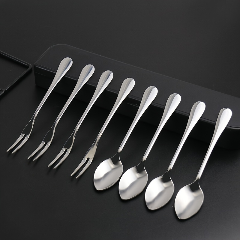 Travel Utensils,stainless Steel Cutlery Set Portable Camp Reusable Flatware  Silverware, Include Fork Spoon With Case - Temu Austria