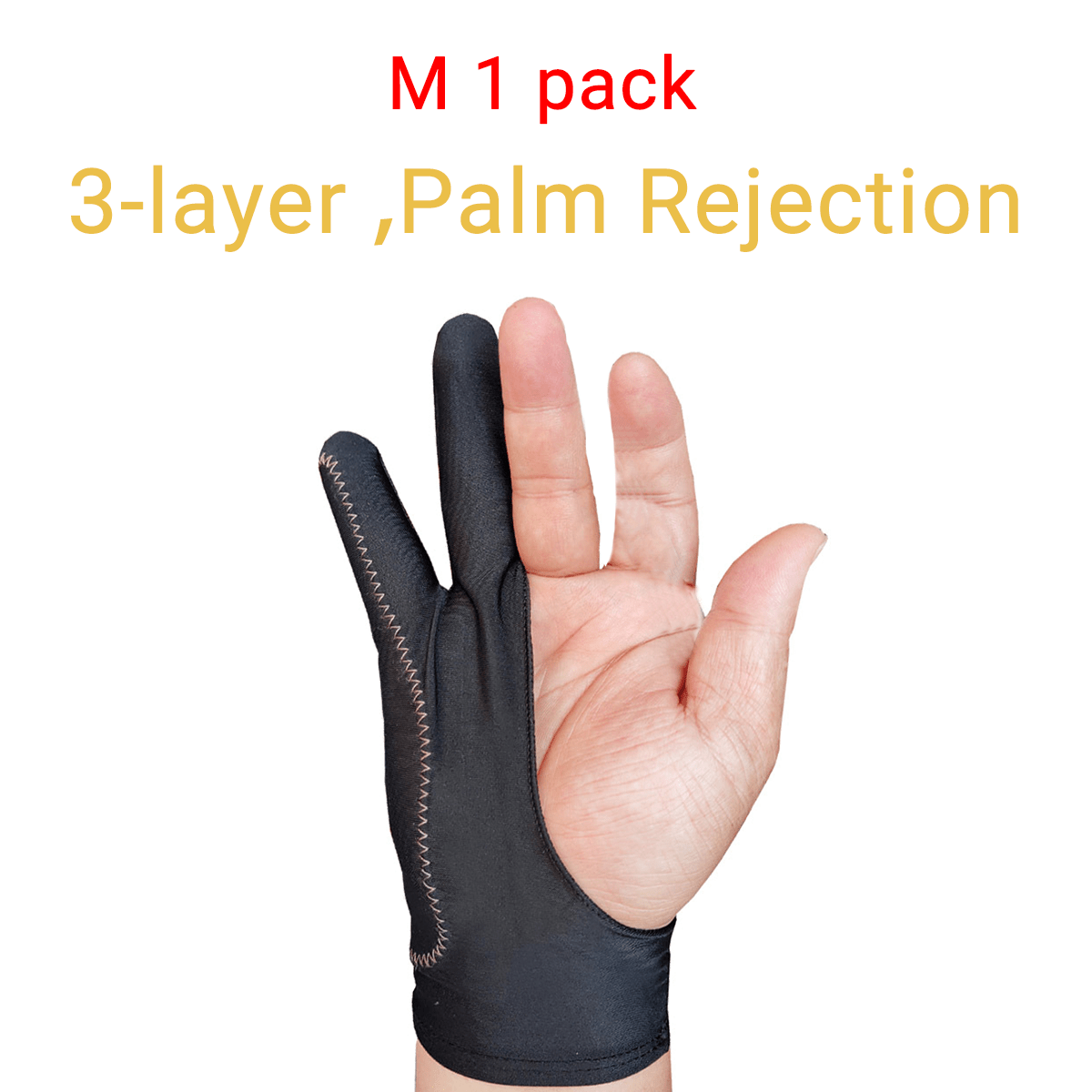 1pc Artist Drawing Glove 3-Layer Palm Rejection Right Left Hand