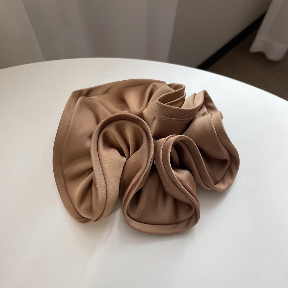 Vintage French Satin Scrunchies Silk Hair Ring