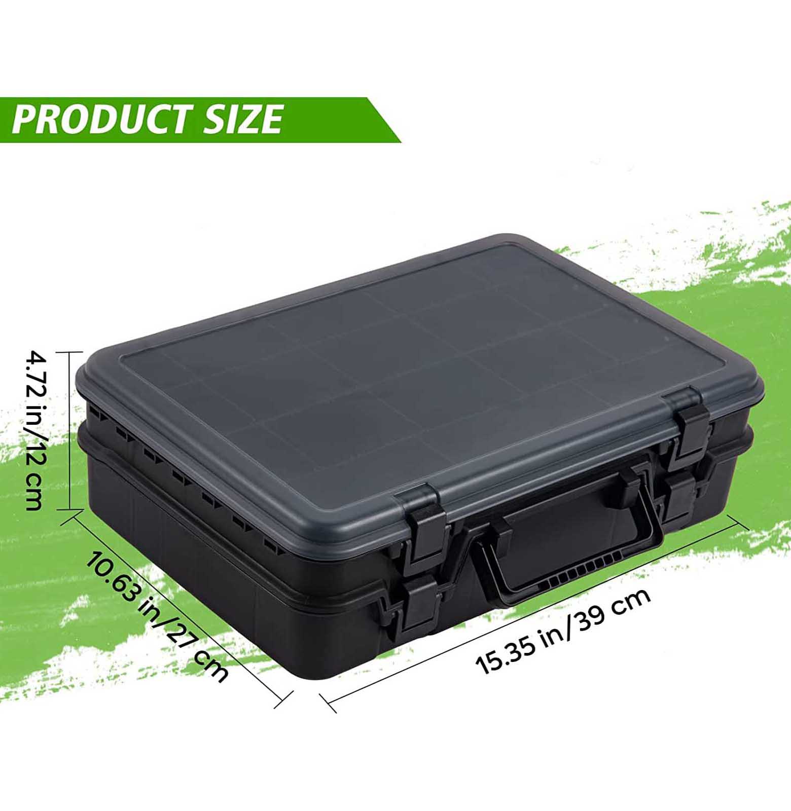Goture Waterproof Tackle Boxes for Fishing, Plastic Storage