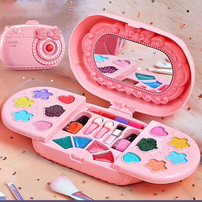 Kids Makeup Kit For Girls Real Washable Makeup Set For Kids - Temu