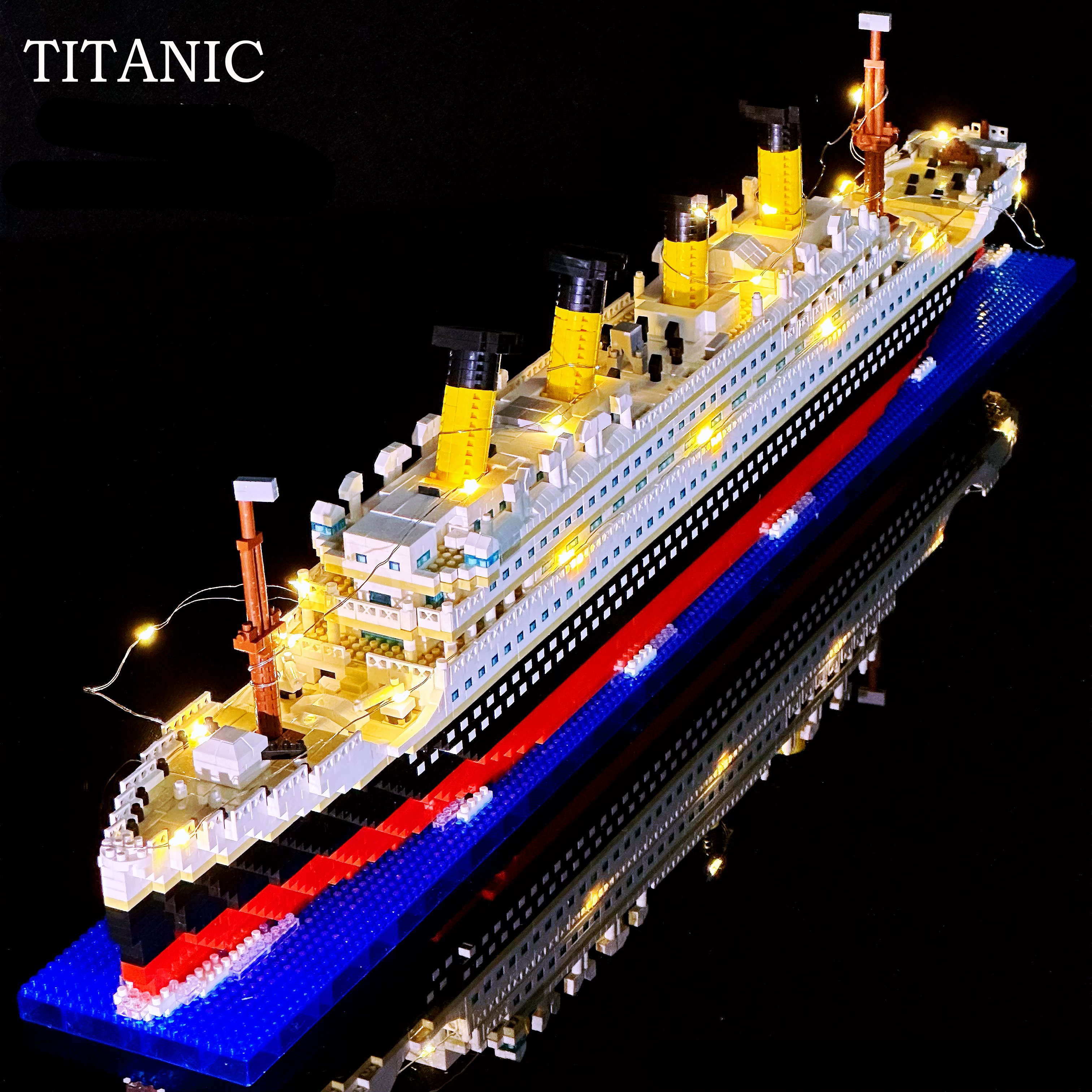 9090 pz 10294 film Titanic grande nave da crociera nave a vapore modello  Building Blocks mattoni