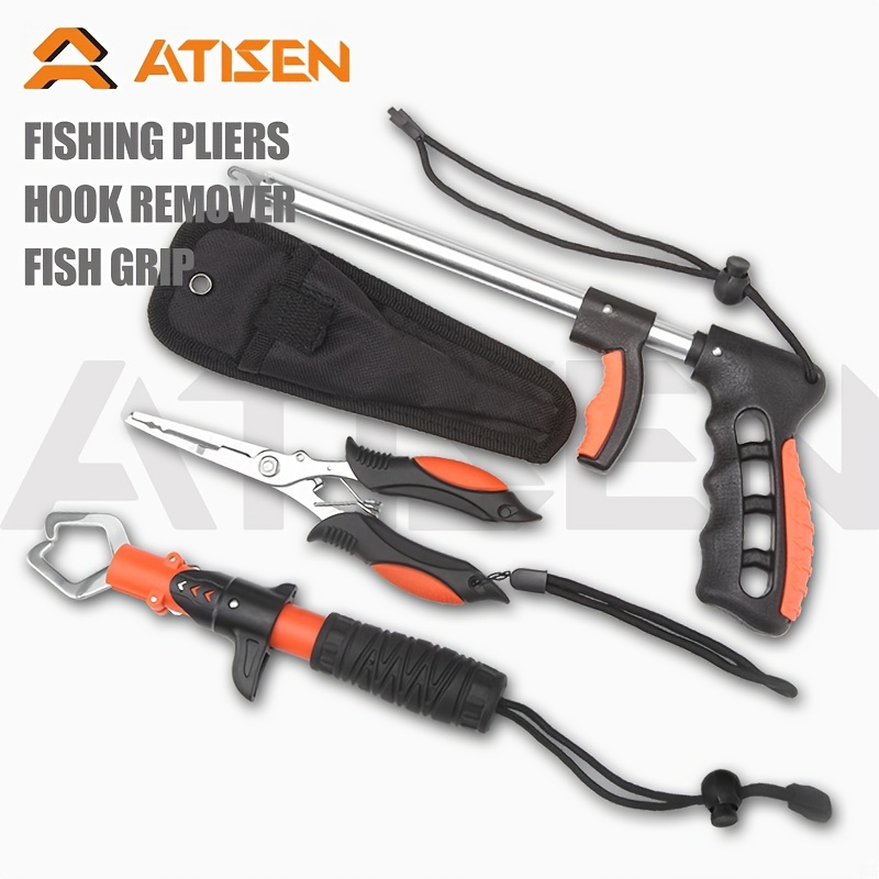 Premium Fishing Tool Kit: Luring, Pliers, Gripper, Hook Remover - Perfect  for Anglers!