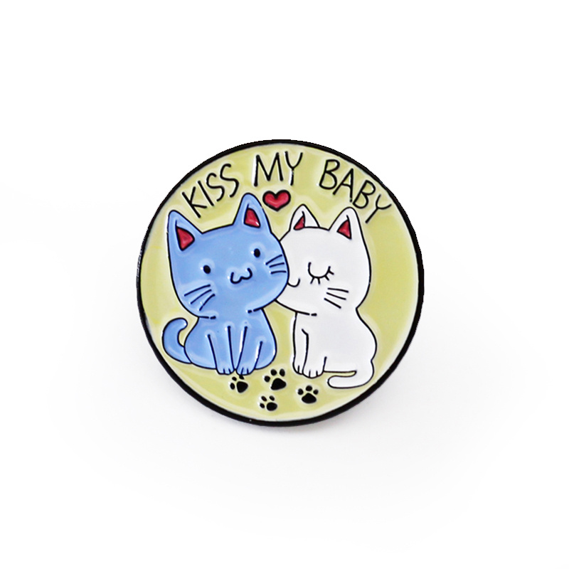 Round Cat And Dog Paw Brooch, 6 Styles