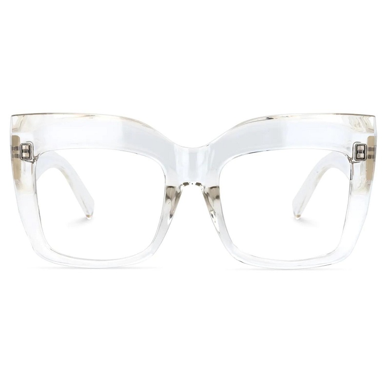 Square Light Blocking Glasses For Women Anti Eyestrain Eyeglasses