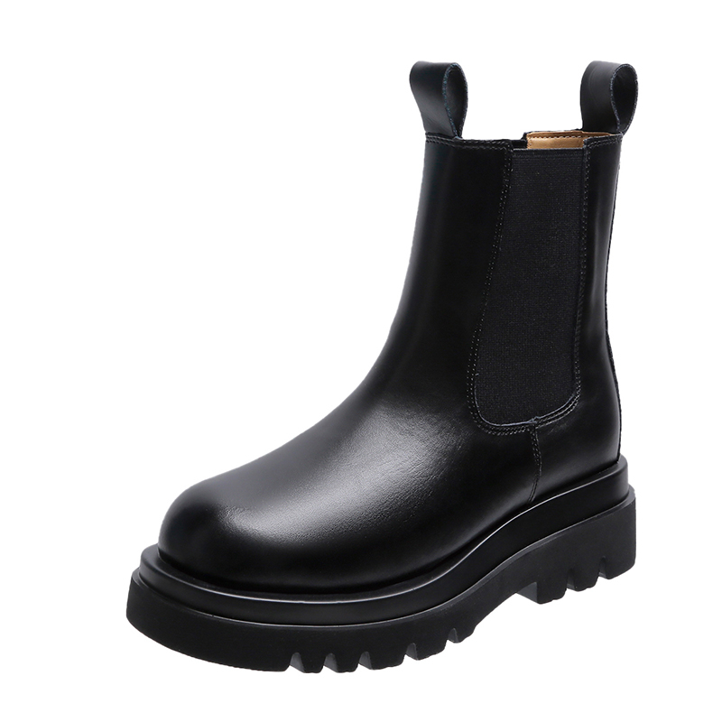 Chunky black sale boots womens