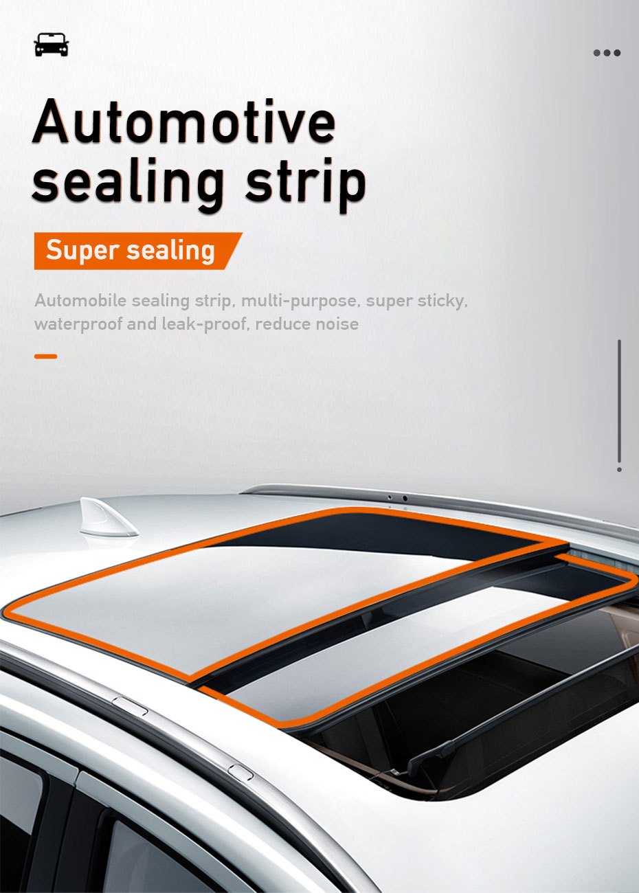 Universal 15mm Car Roof Rubber Seal Strip Waterproof Windshield Weather  Stripping Leak Proof Trim Car Accessories - Automotive - Temu