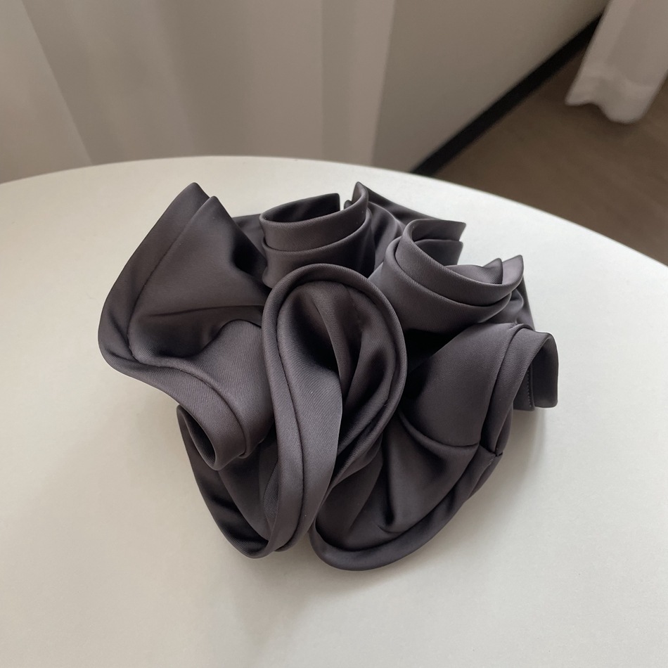 Vintage French Satin Scrunchies Silk Hair Ring