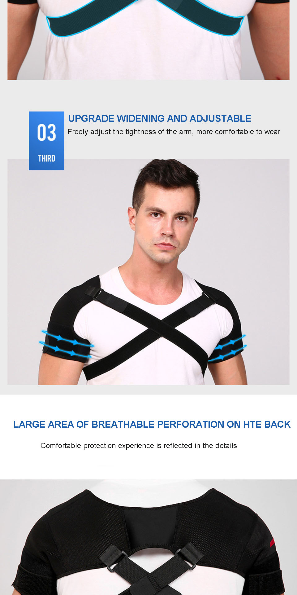 Adjustable Compression Shoulder Support Strap Men Women - Temu