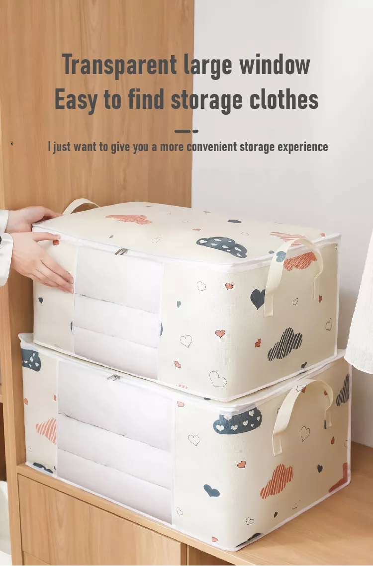 Large Capacity Clothes Storage Bag Organizer Reinforced - Temu