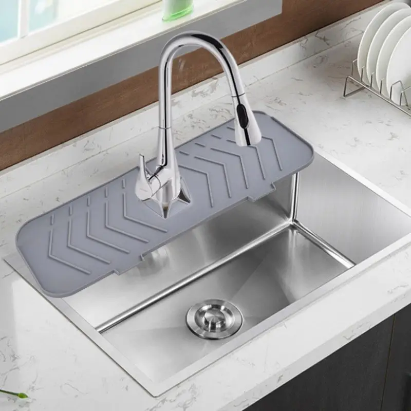 Kitchen Sink Splash Guard, Silicone Faucet Mat Sink Water Splash