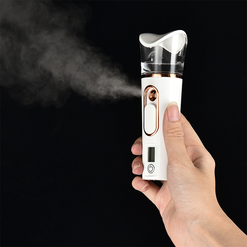 Handy Nano Mist Sprayer With Skin Analyzer Moisture Tester, Portable