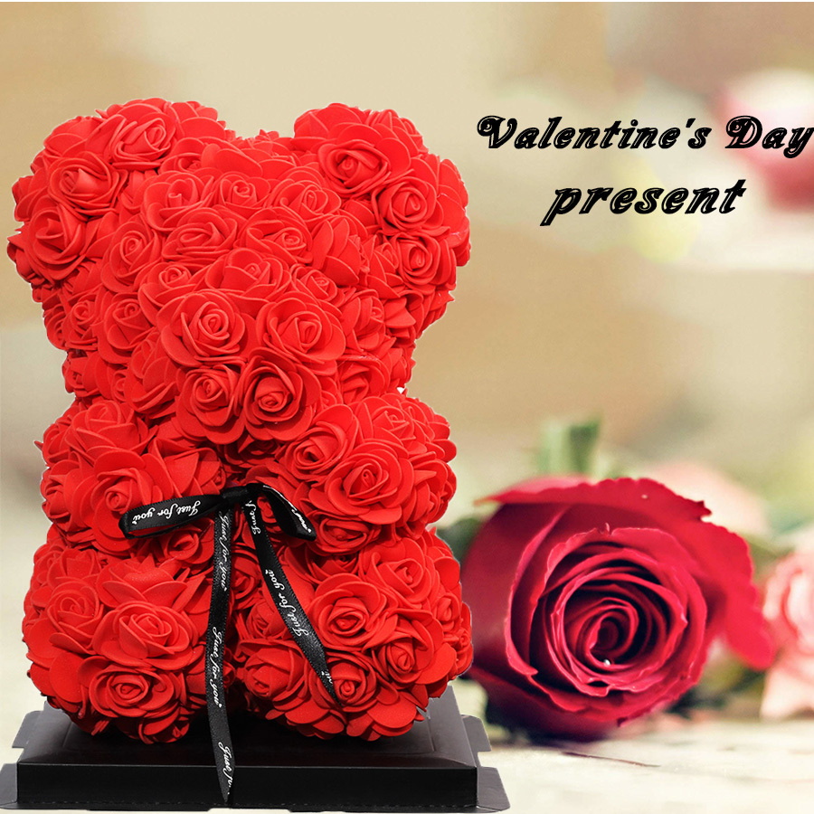 Valentines day best sale gifts rose bear