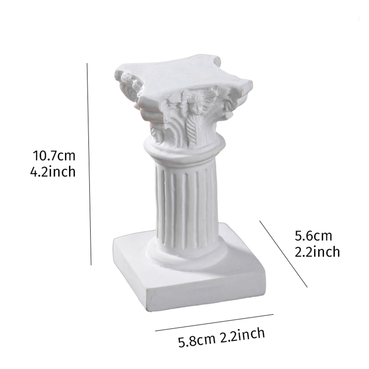 Mini Simulation colonnes romaines bougie artificie – Grandado