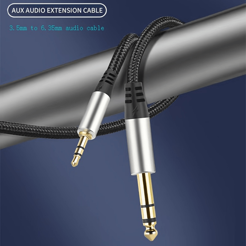 XMSJSIY, 3.5mm To Dual 6.35mm Stereo Audio Adapter Cable, 3.5mm - Foto 5