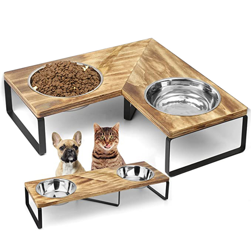 Elevated Cat Feeder Bowl With Stand Raised Stainless Steel - Temu