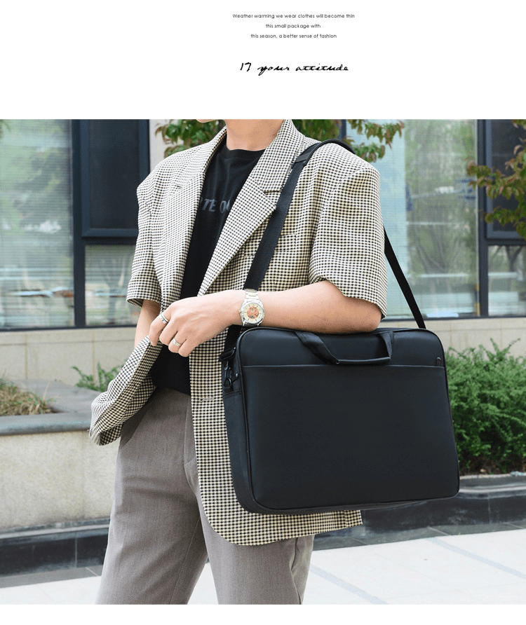 17 Laptop Bag Lightweight Business Briefcase Shoulder Strap Temu