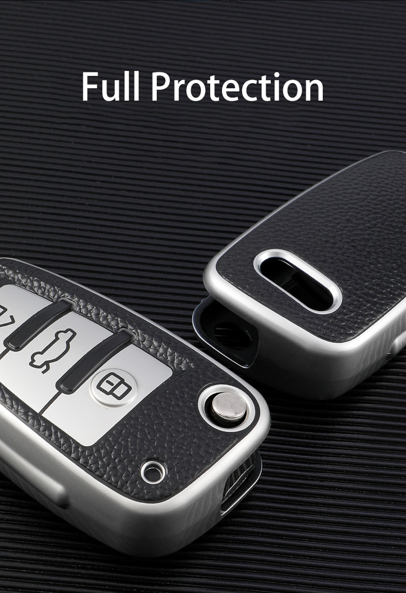 Tpu Car Flip Key Cover Key Case Fob Shell Holder Protector - Temu