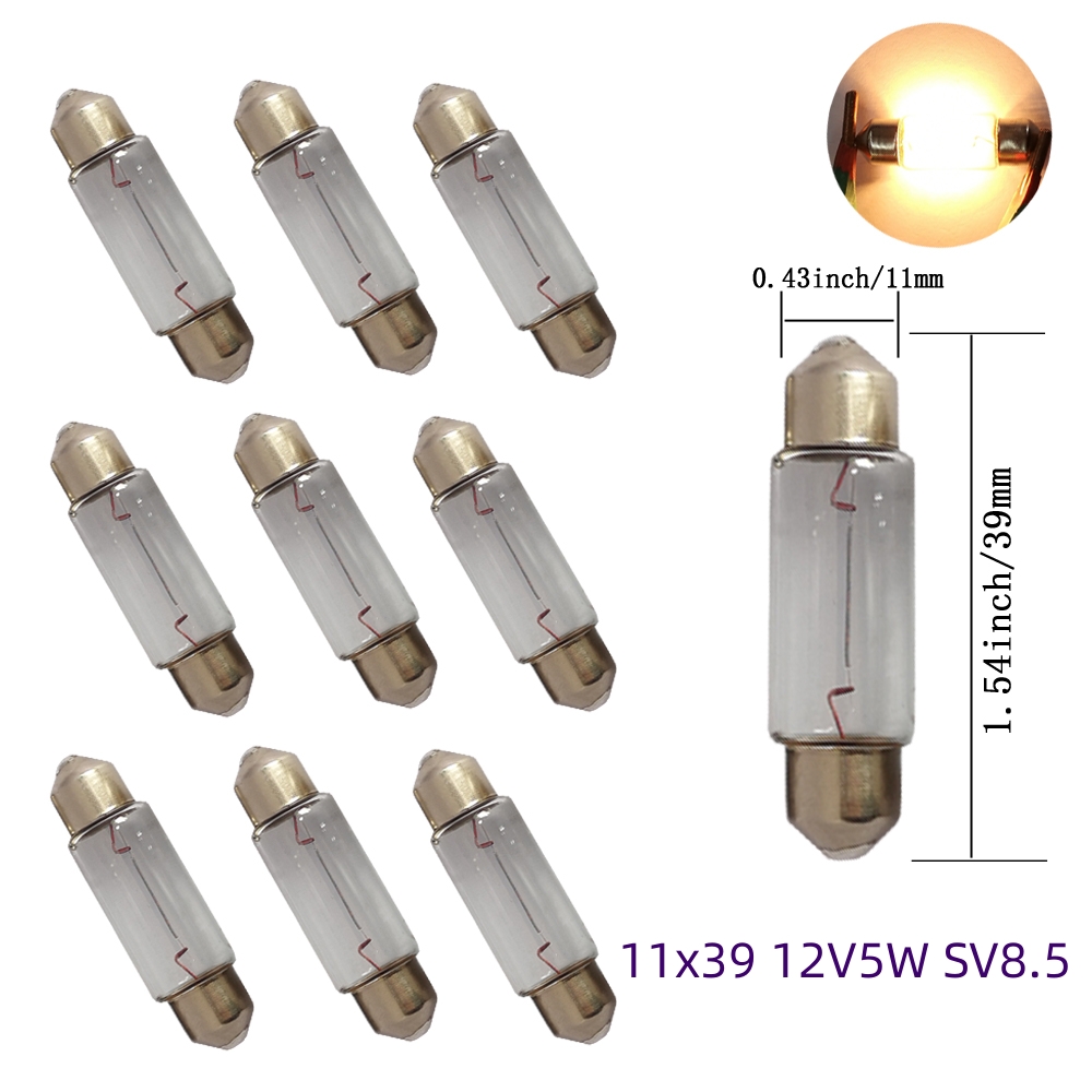 Festoon Light Bulbs 11x31 11x35 11x39 11x41 12v24v Standard - Temu