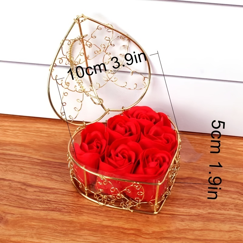 Mouind Heart-shape Rose Flower Gift Box Festival Wedding