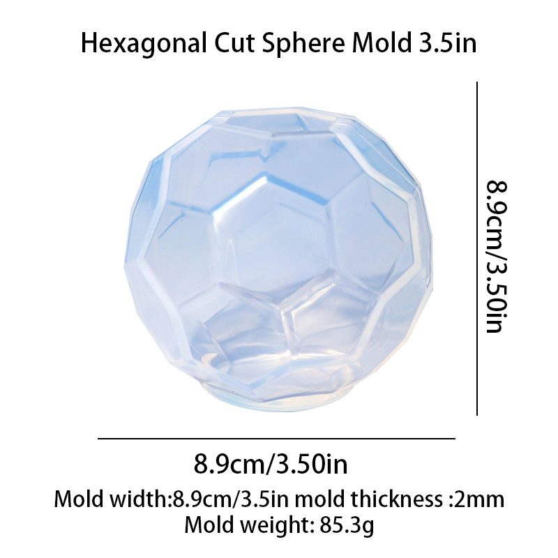 Diy Epoxy Mold Liquid 5 Sided Faceted Ball Micro Landscape - Temu