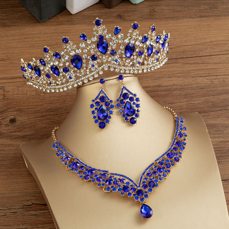 Alloy Wedding jewelry Including Necklace Earrings And Tiara