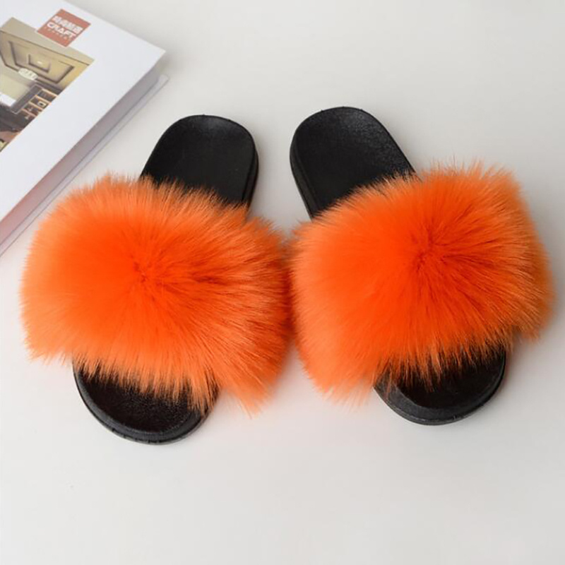 Orange on sale furry slides