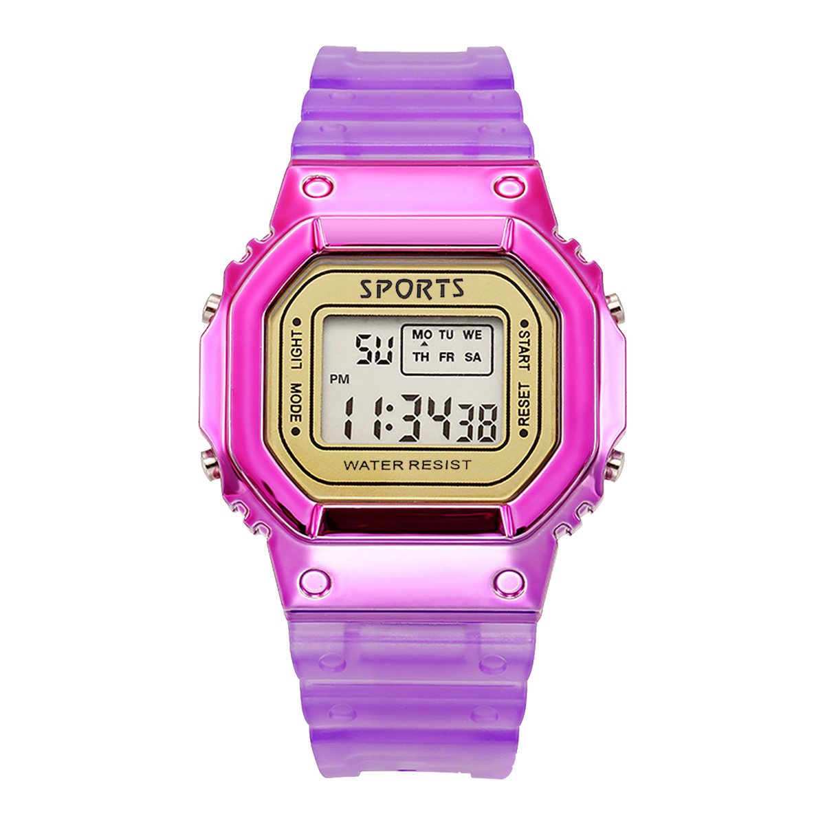  TGRTY Relojes de moda para mujer, para niños, niñas, natación,  deportes, digital, impermeable, reloj de pulsera para mujer (color rosado)  : Ropa, Zapatos y Joyería