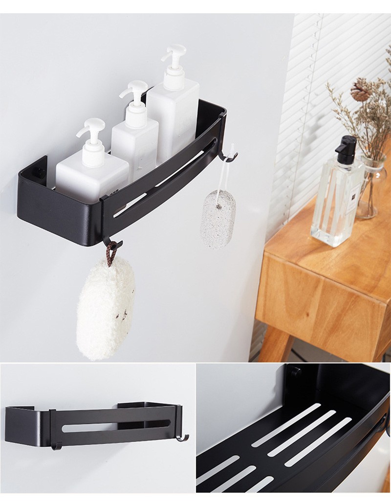 Bathroom Shelf Organizer Shower Storage Rack Black Corner Temu