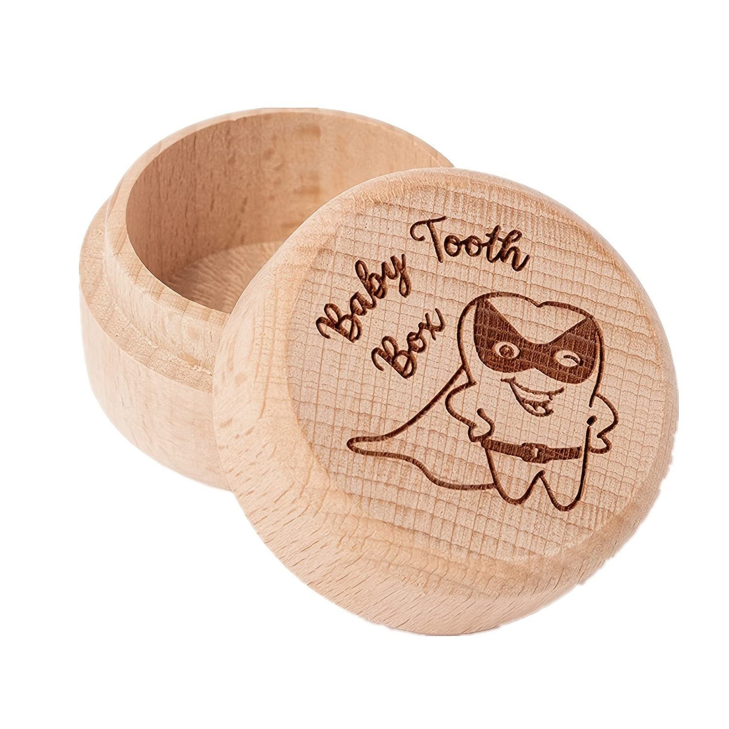 Adorable Wooden Tooth Fairy Box - Perfect Keepsake for Kids' Baby Teeth!