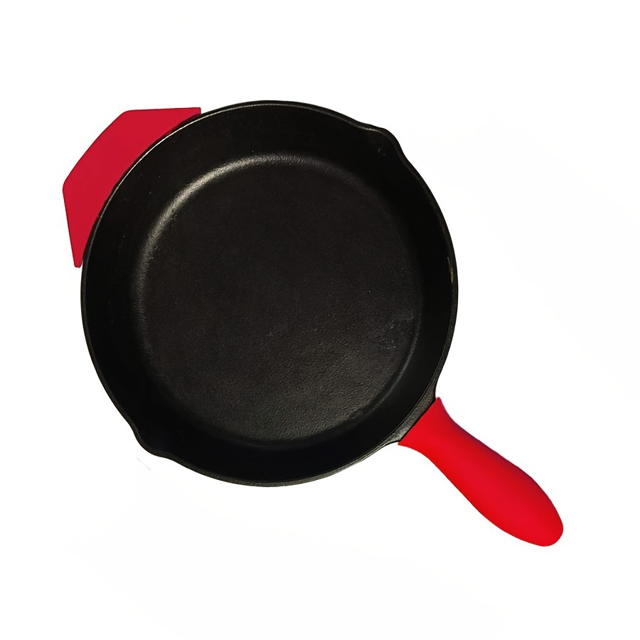 Silicone Auxiliary Handle Insulated Fondue Handle Handle Cover Sleeve Handle  Cast Iron Pots, Pans, Skillets, Frying Pans, Plates (red And Grey And  Green) - Temu