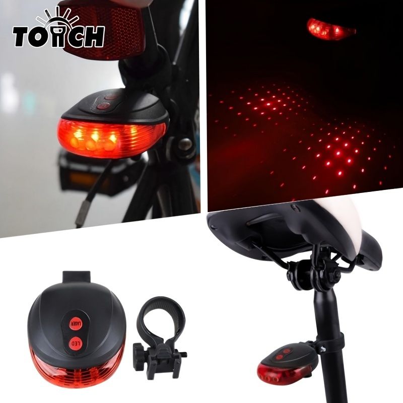 Bicycle Waterproof Led Safety Warning Light Rear Light For Outdoor