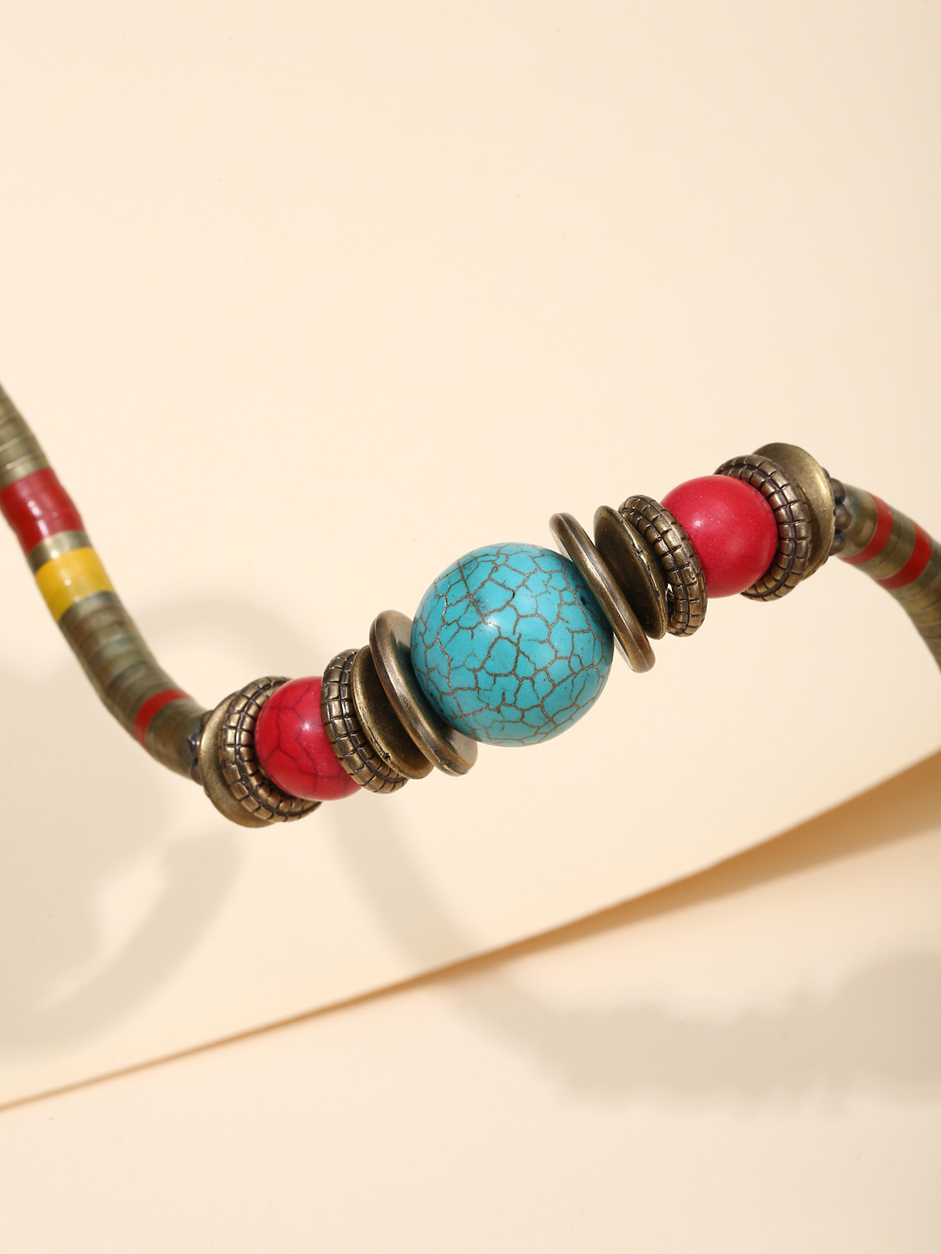 Vintage Bohemian Ethnic Style Chunky Wrapped Bangle African Temu