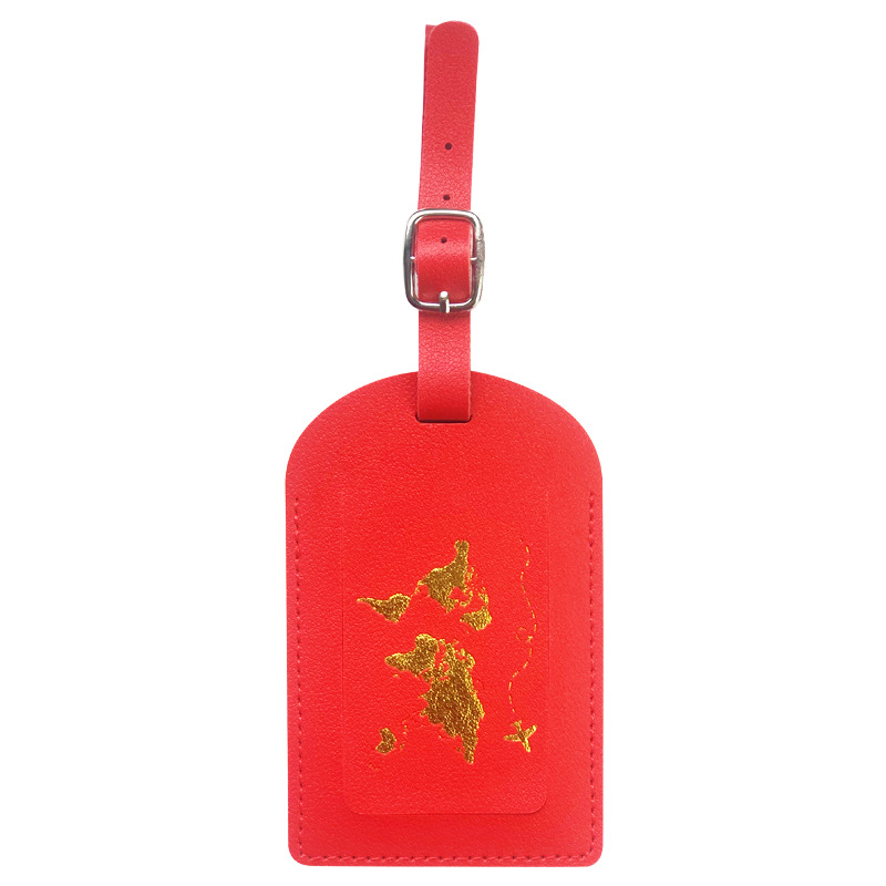 Fashionable And Simple Pu Leather Luggage Tag]leather Luggage Tag