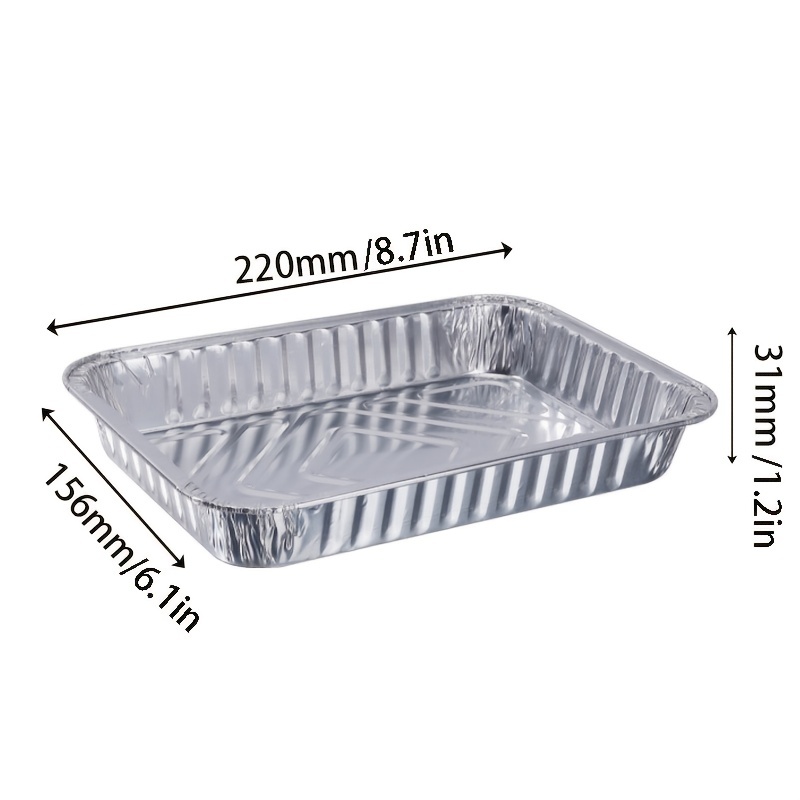 Aluminium Foil Paper Plates Rectangle Food Tray - Temu