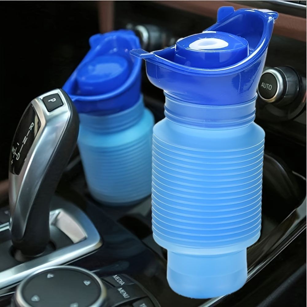 1 Set 2000ml tragbare Plastik-Urinalflasche mit Deckel Ältere Pinkelflasche  Notfall-Unrationsgerät für Krankenhausreisen Camping Auto (blau)
