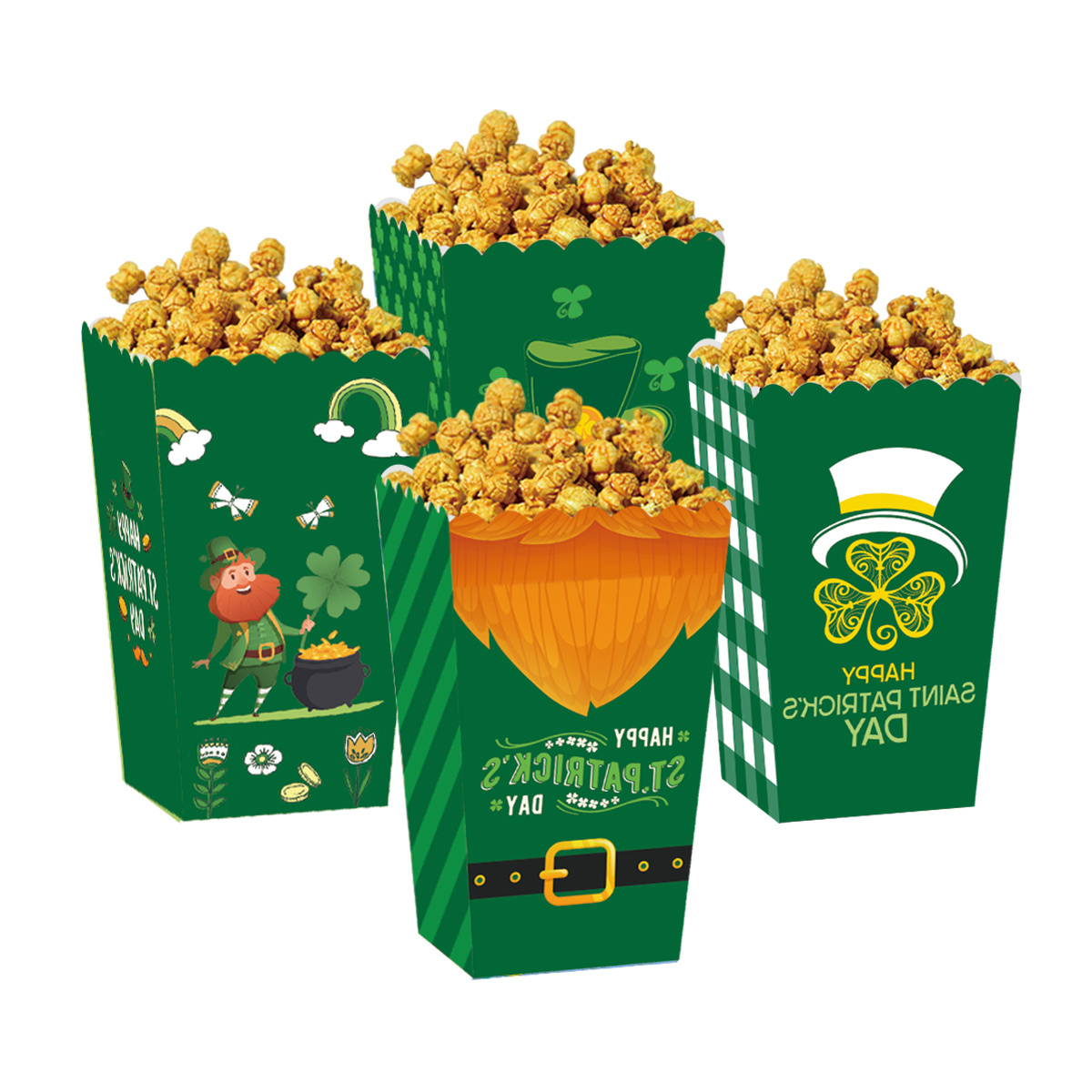 Scatola Di Caramelle Per Popcorn Potluck Per Feste Di San Patrizio