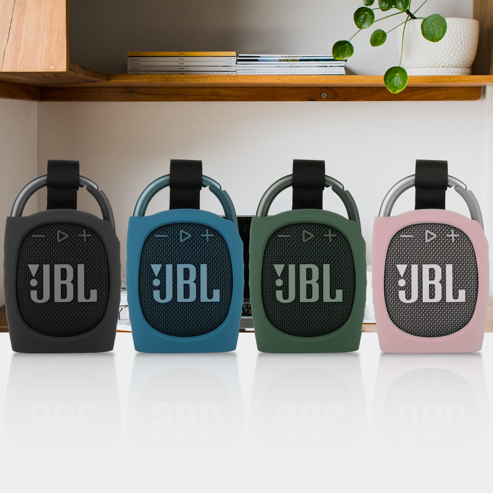 Housse mini enceinte en silicone pour JBL Clip 4