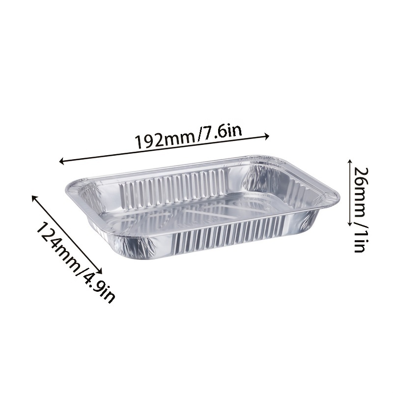 Aluminium Foil Paper Plates Rectangle Food Tray - Temu