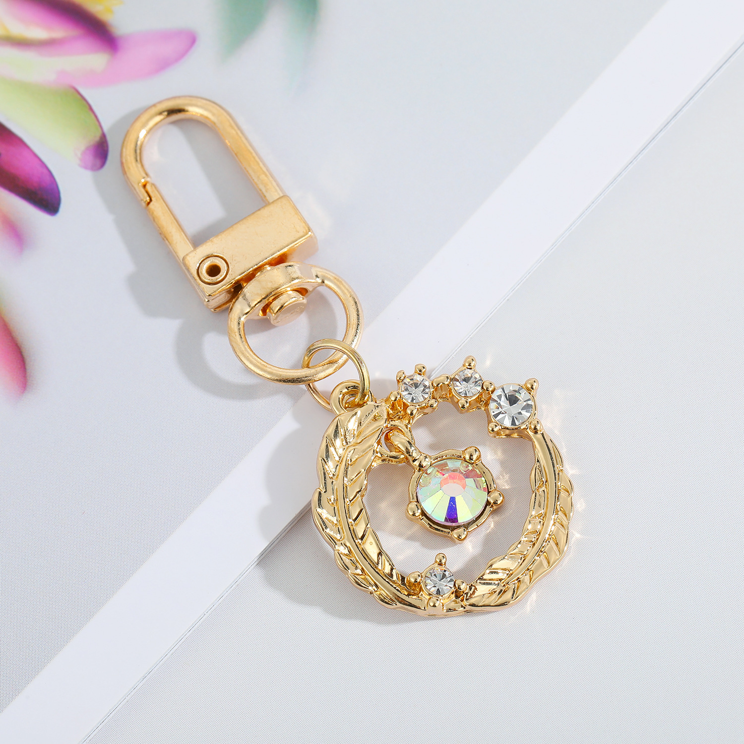 Rainbow Heart Evil Eye Keychain Key Ring For Friend Lovers - Temu